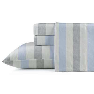 Pointehaven 175 GSM Printed Flannel 100% Cotton Deep Pocket Sheet Set