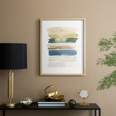 Faint Swatches II Framed Print - Solid Wood