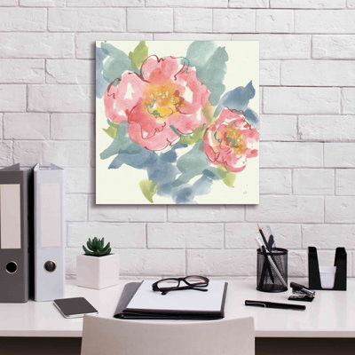 Peony in the Pink I by Chris Paschke - Wrapped Canvas Painting -  Red Barrel StudioÂ®, A292F7A7E5B34DA298E868634902379B