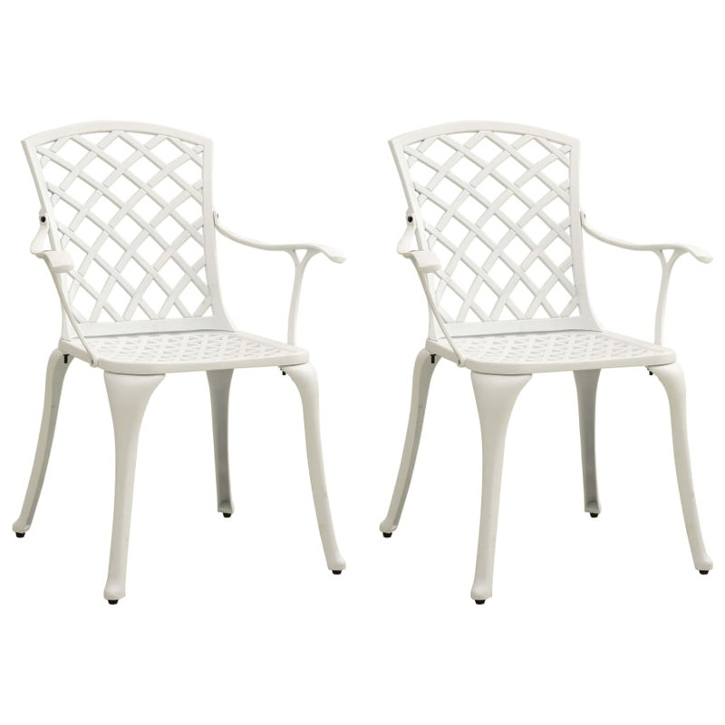 2 chaises de patio, Blanc