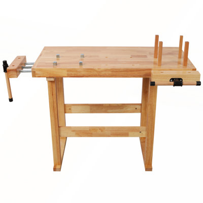 40-Inch Heavy Duty Woodworking Bench with Adjustable Handle and 330Lbs Load Capacity for Versatile Workshop Use