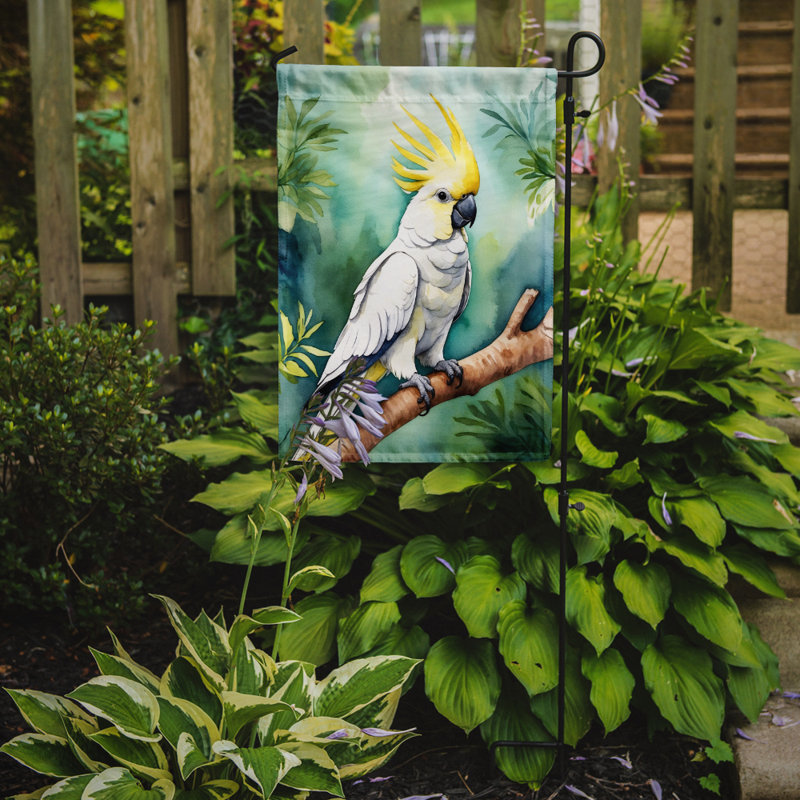 Drapeau de jardin, Cacatoès blanc soufré