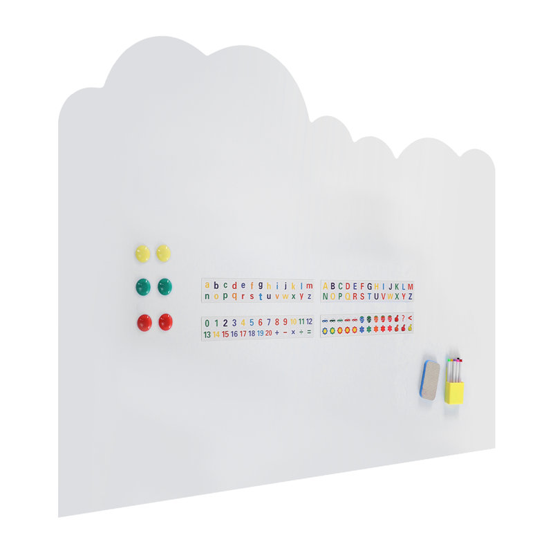 Magnétique tableau blanc effaçable à sec mural, grande planche d'apprentissage et de dessin à peler et à coller pour la maison et la salle de classe
