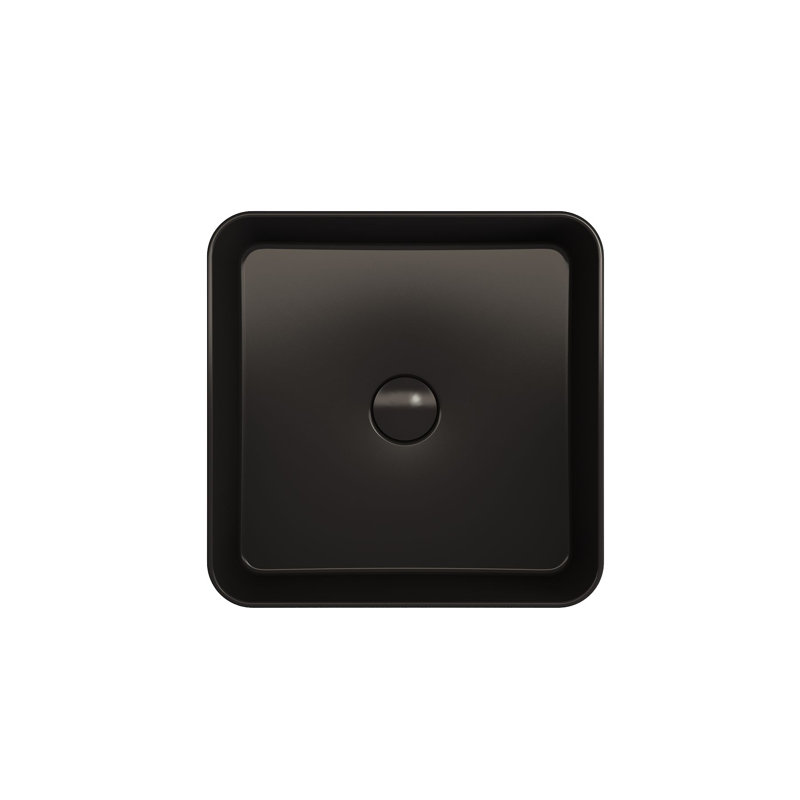 Sottile 14.76 in. L Bathroom Sink, Matte Black