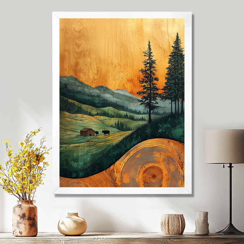 Govany - Animals Wall Art, 40" H x 30" W, Framed Print without Mat, White