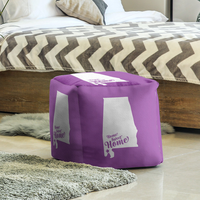 Repose-pieds à cubes mobile doux, Violet