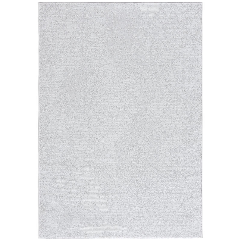 Tapis de couleur unie Yusef Performance, Rond 6 pi 7 po