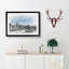 Skyline of Pittsburgh Pennsylvania in Abstract - Picture Frame Graphic Art Print-55739660-55739663