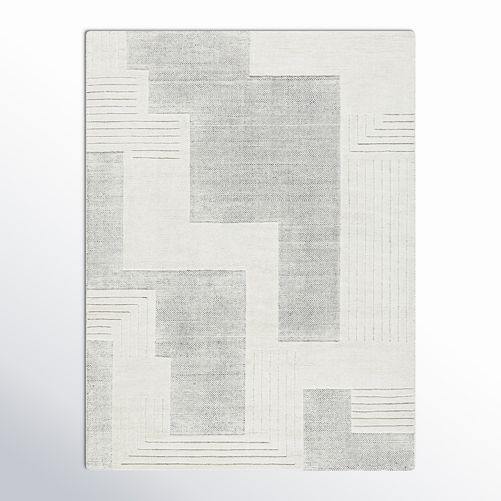 Ronaldo Hand Loomed Wool Rug, Rectangle 9' x 12'