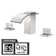 2 Handle Deck Mount Waterfall High Flow Roman Tub Faucet with Brass Valve