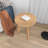 Kella Solid Wood End Table-1351935593