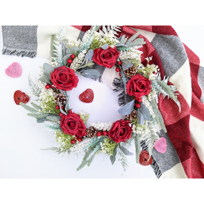 Handcrafted Faux 19'' Wreath
