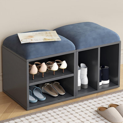 40cm Deep Blue Storage Benches