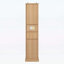 Grande armoire autoportante avec tablette réglable, 3 tiroirs, rangement ouvert