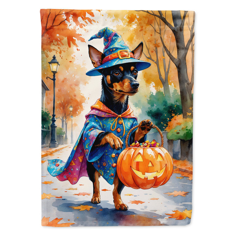 Drapeau du jardin Mastiff, Pinscher miniature