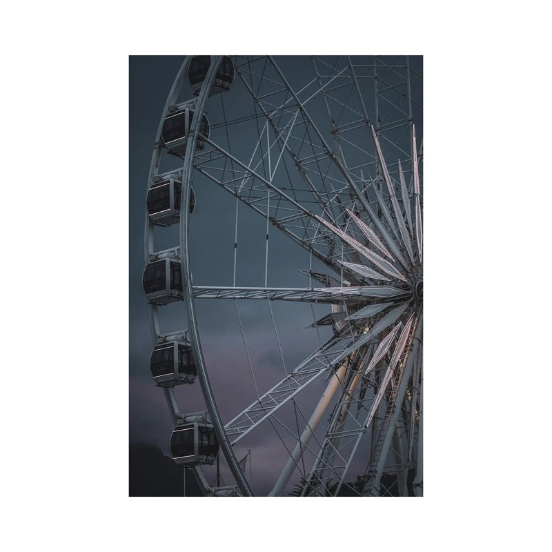The Wheel Is Turning by Design Fabrikken - Wrapped Canvas Print, 20.32 cm H x 30.48 cm W