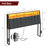 Wrought Studio™ King Size Hidden Storage Headboard With Charging Station, Ergonomic Upholstered Linen Headboard Only With Led Lights, 2 Outlets & 2 Usb Ports, Attach Frame, Easy Assembly, Dark Grey-233717744-62585612