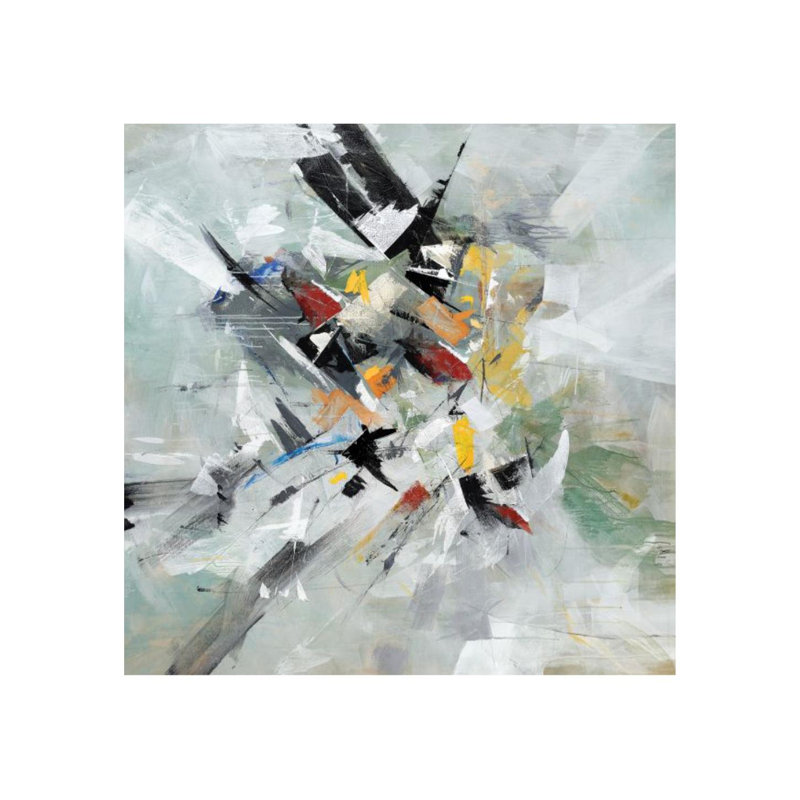 «Mécanique rêvée» par Sara Brown - Peinture, H 24 po x l 24 po x P 1,5 po, Plexi