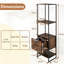 160 cm H x 45 cm W Bookcase