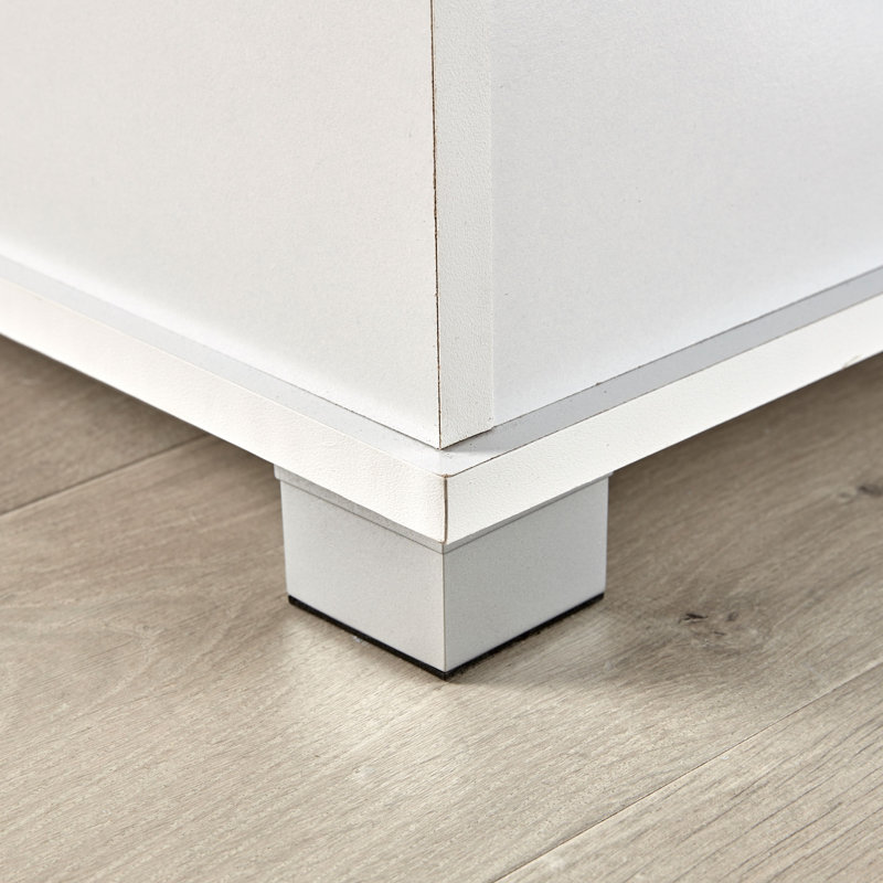Starbuck Blanket Ottoman Storage Box Chest, White