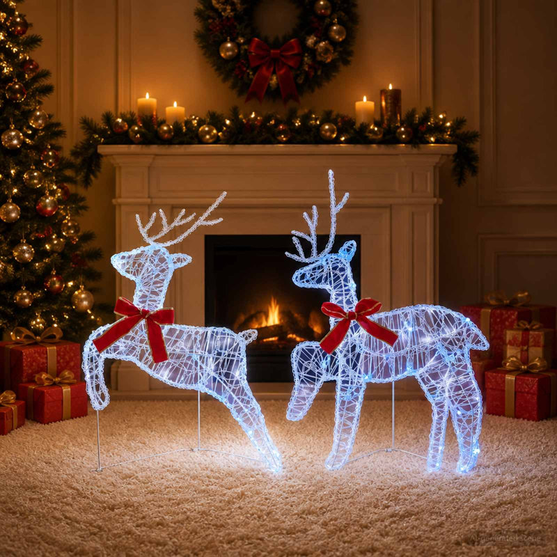 Lighted Reindeer, Blue
