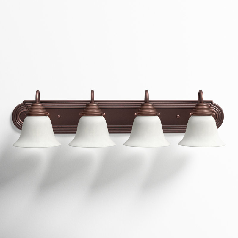 Carder 4 - Light Dimmable Vanity Light, Marble/Oil Rubbed Bronze