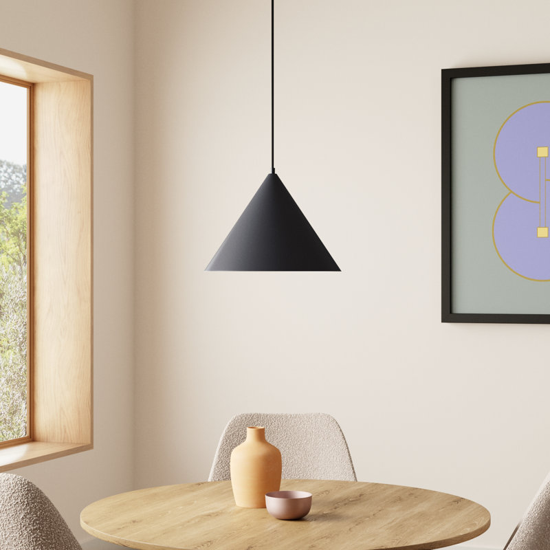 Hannigan 1 - Light LED Single Pendant, Black