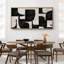 Motif géométrique abstrait géométrique noir et blanc-100937300-111695718