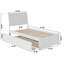 Lit plateforme en bois massif avec pied de lit Lundy-87940218-87940219