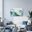 Fleurs de lotus blanches sur toile tendue sur toile tendue, ensemble de 1-309077118