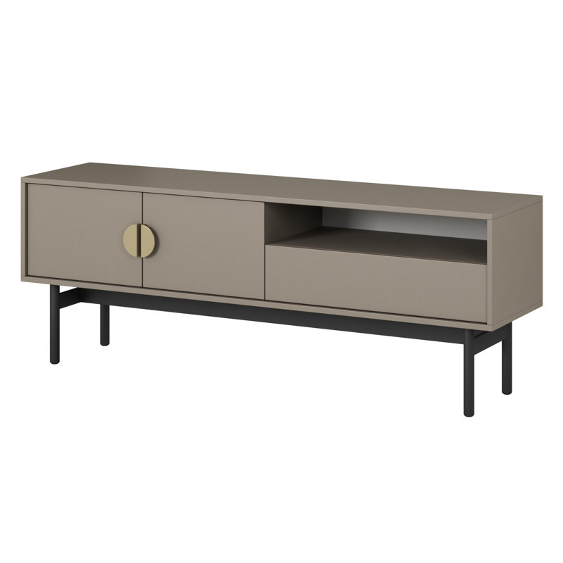 Anvitha Unfinished TV Stand for TVs up to 65", Beige