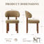 Chaise rembourrée moderne avec dossier incurvé-1192826309