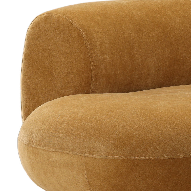 Lake Chaise Sectional Ochre LAF, Left Hand Facing
