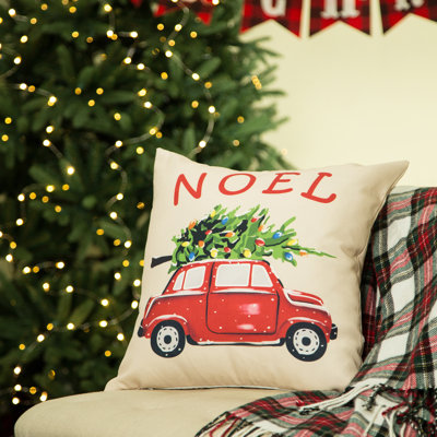 Noel Car Pillow Cover