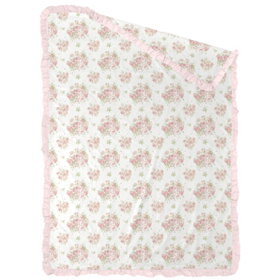 Polyester Percale Floral Duvet Cover