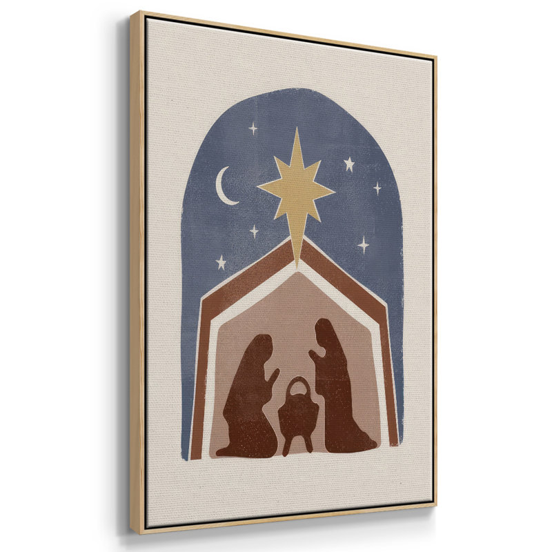 Boho Nativité I, reproduction d'art sur toile, H 41 po x l 27 po x P 1,5 po, Naturel