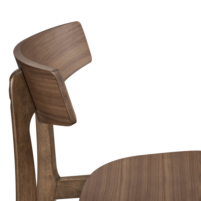 Solid Wood Counter Stool, Walnut