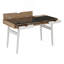 Bureau d'ordinateur compact avec rangement multiple