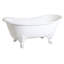 Baignoire sur pattes ovale en fonte à double pattes 67 pouces Kingston Eden Aqua Eden-36629554