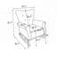 Chaise berçante en velours-102151818