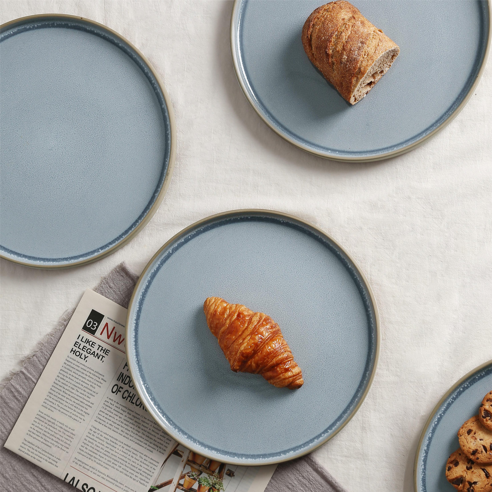 10" Dinner Plate, Light Blue