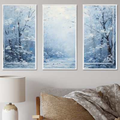 «Winter Landscape Snowfall Forest I - Winter Landscape», art mural