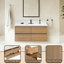 Ensemble de meuble-lavabo mural 48 po