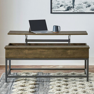 Table basse à plateau relevable