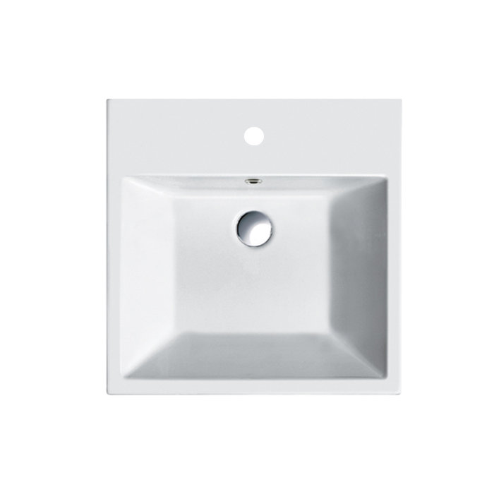 Premium Series Bathroom Sink, Single, 6.3" H x 15.75" W x 12.6" D