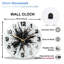 Horloge murale unique 12 po