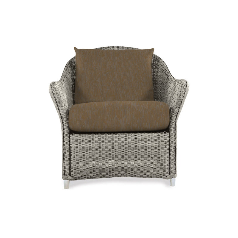 Weekend Retreat Outdoor Lounge Chair, Pewter, Canvas Natural Sunbrella® Canvas