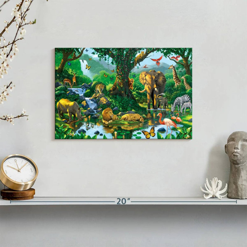 Brampt Jungle Harmony, 8" H x 12" W
