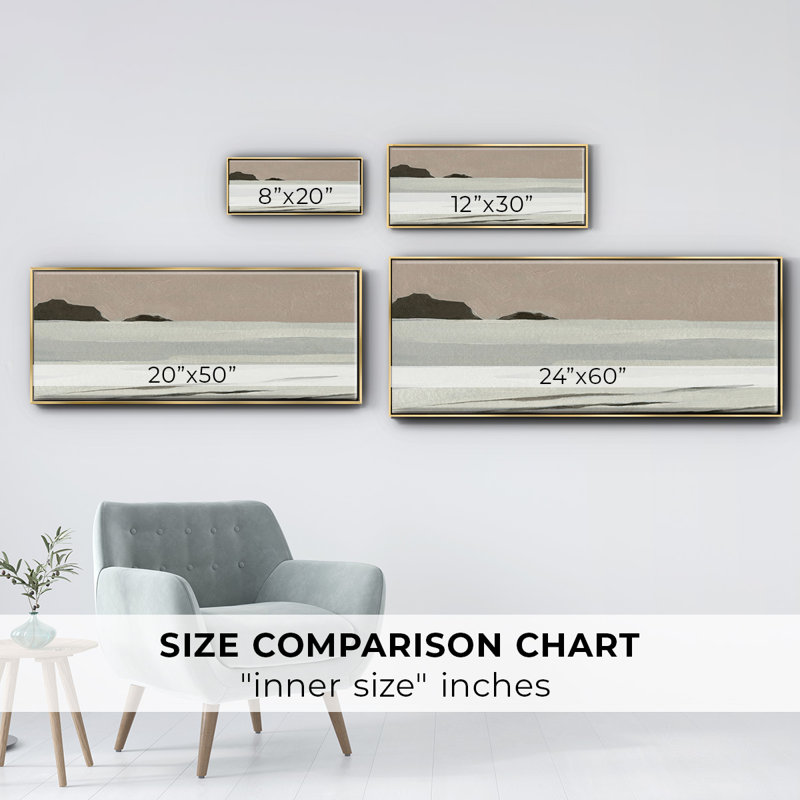 «Mute Tonal Horizon I», toile encadrée