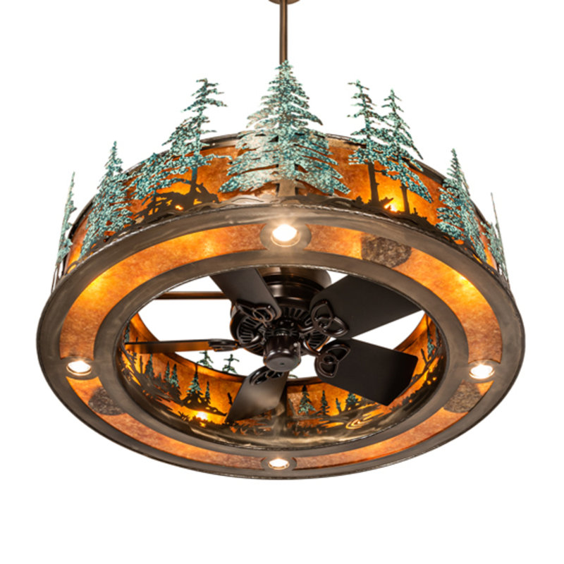 Ventilateur de plafond 30 po avec ensemble d'éclairage Janai